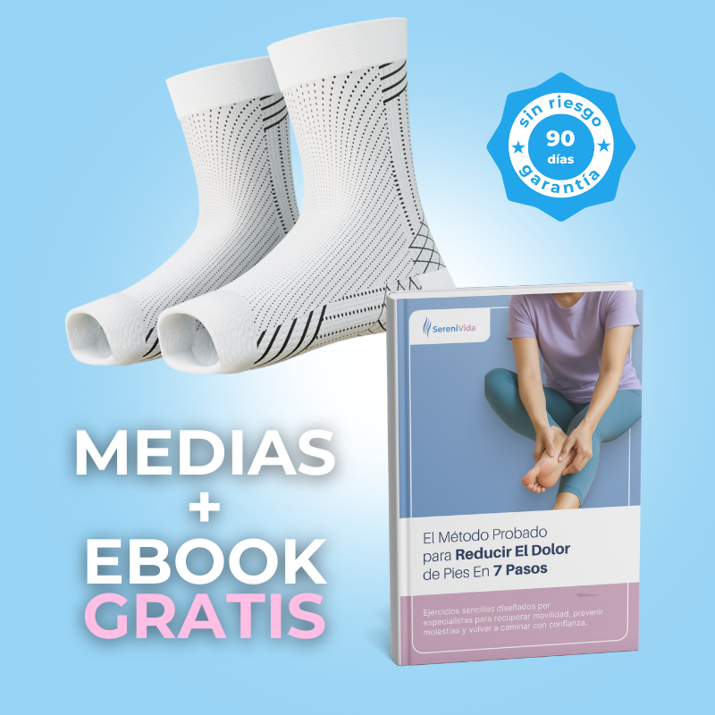 Medias De Compresión - Obtén Alivio Instantáneo De Pies Hinchados Y Adoloridos + EBOOK