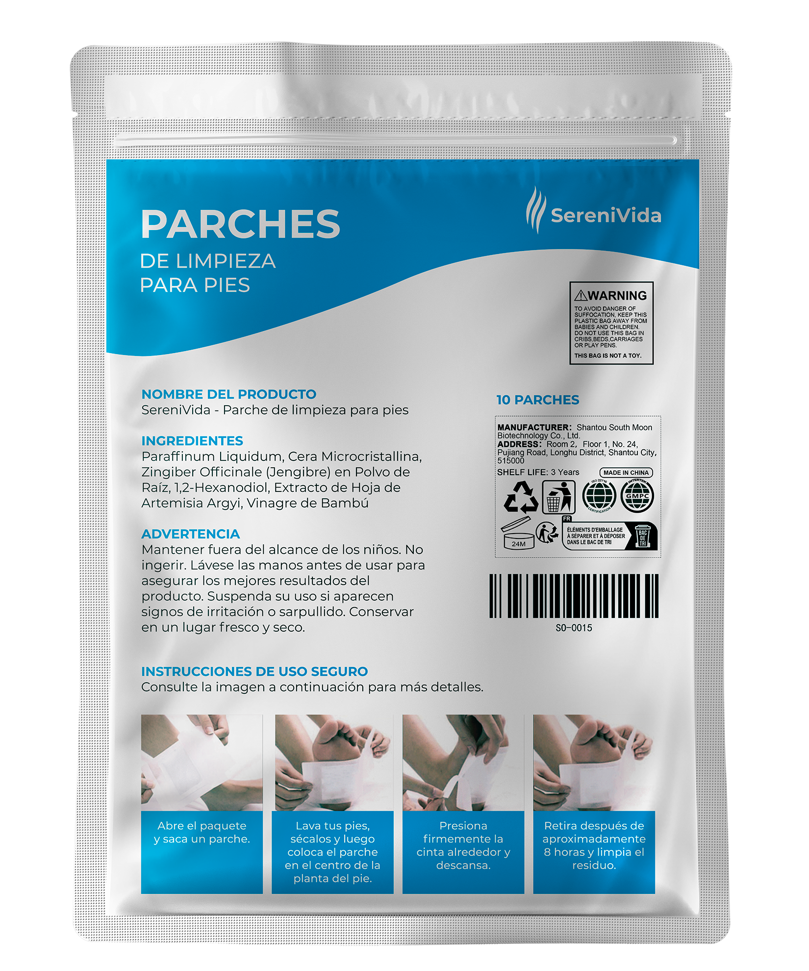 Almohadillas Detox para Pies (10 unidades)